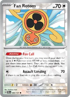 Fan Rotom Poke ball Holo 85